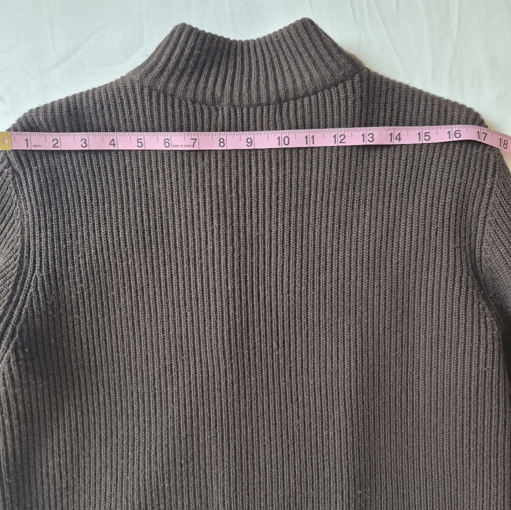 Valerie Separates Leather & Merino Wool Mixed Media Zip Jacket Size L - Picture 6 of 10